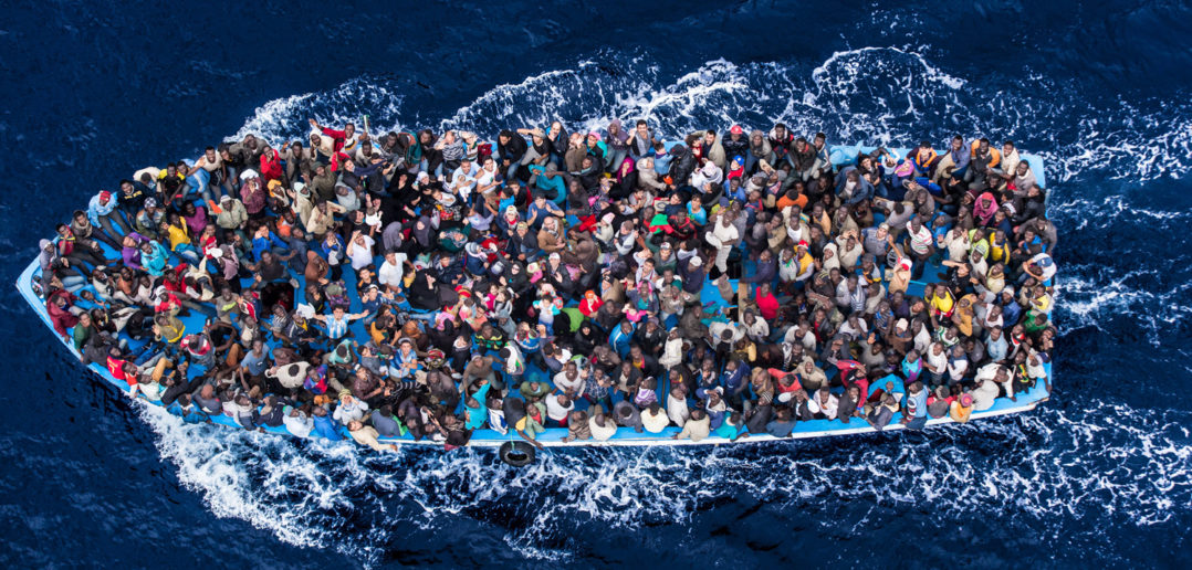 Lampedusa Refugees by Italian photographer Massimo Sestini